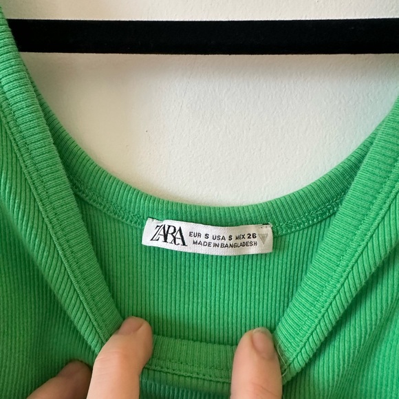 Zara scrunched crop tank top - Picture 4 of 4